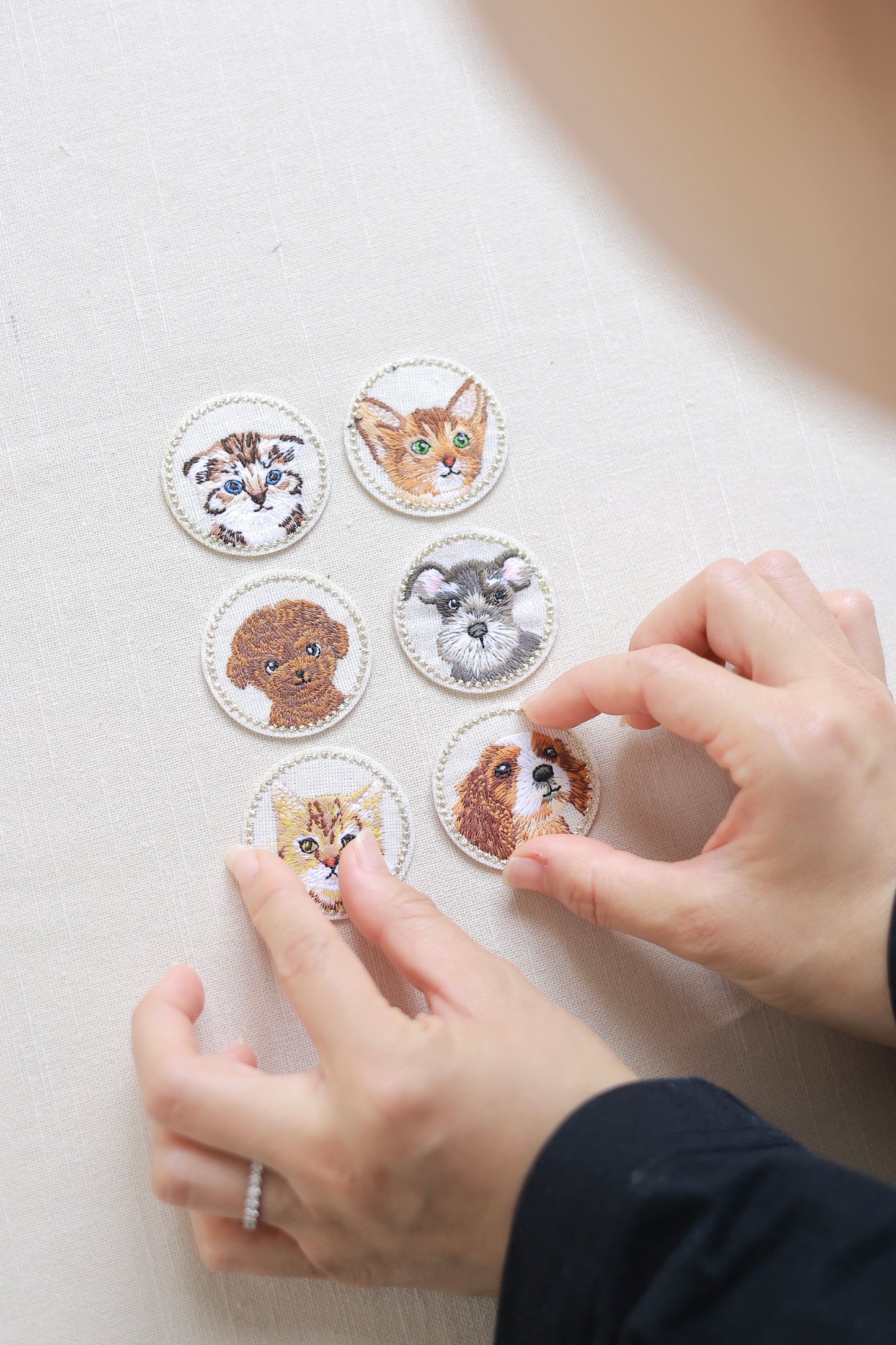 Round animal heads
