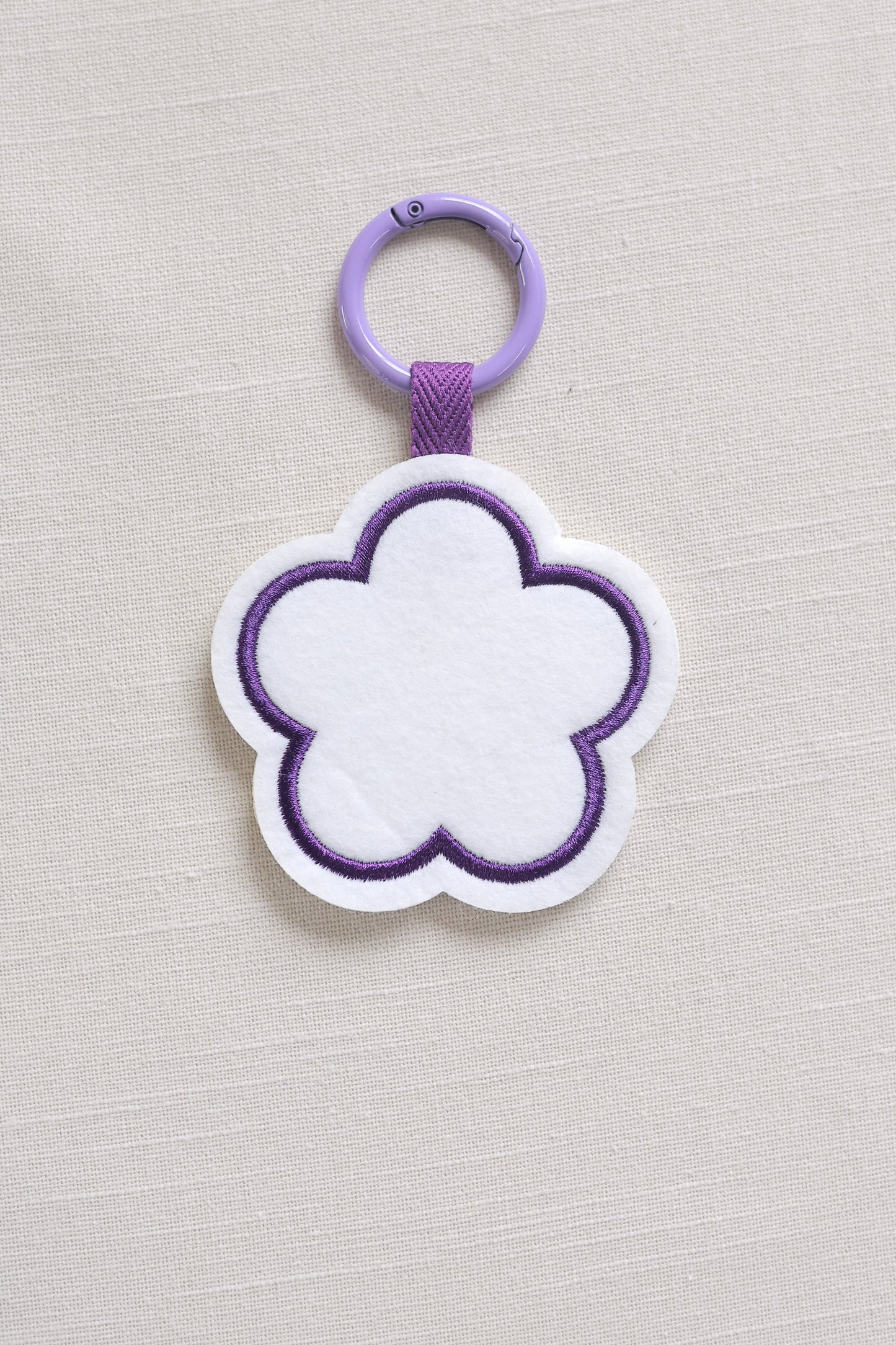 Flower-shaped keychain