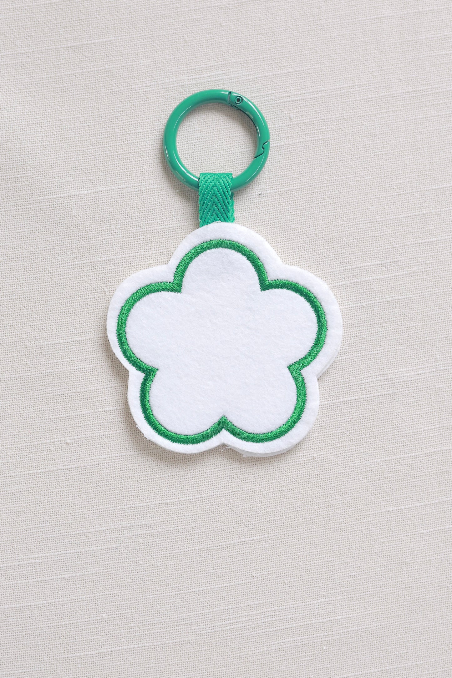 Flower-shaped keychain