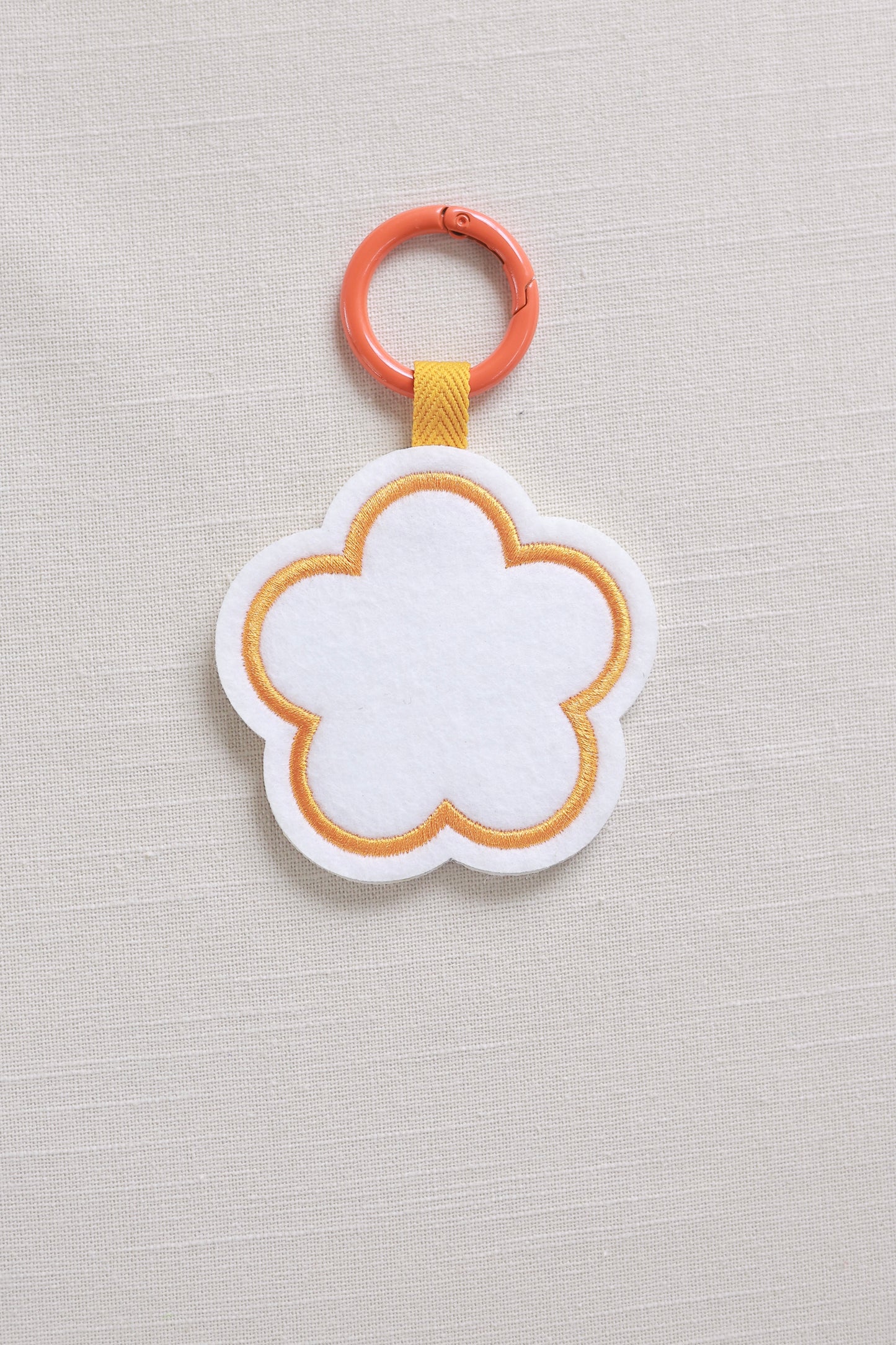 Flower-shaped keychain