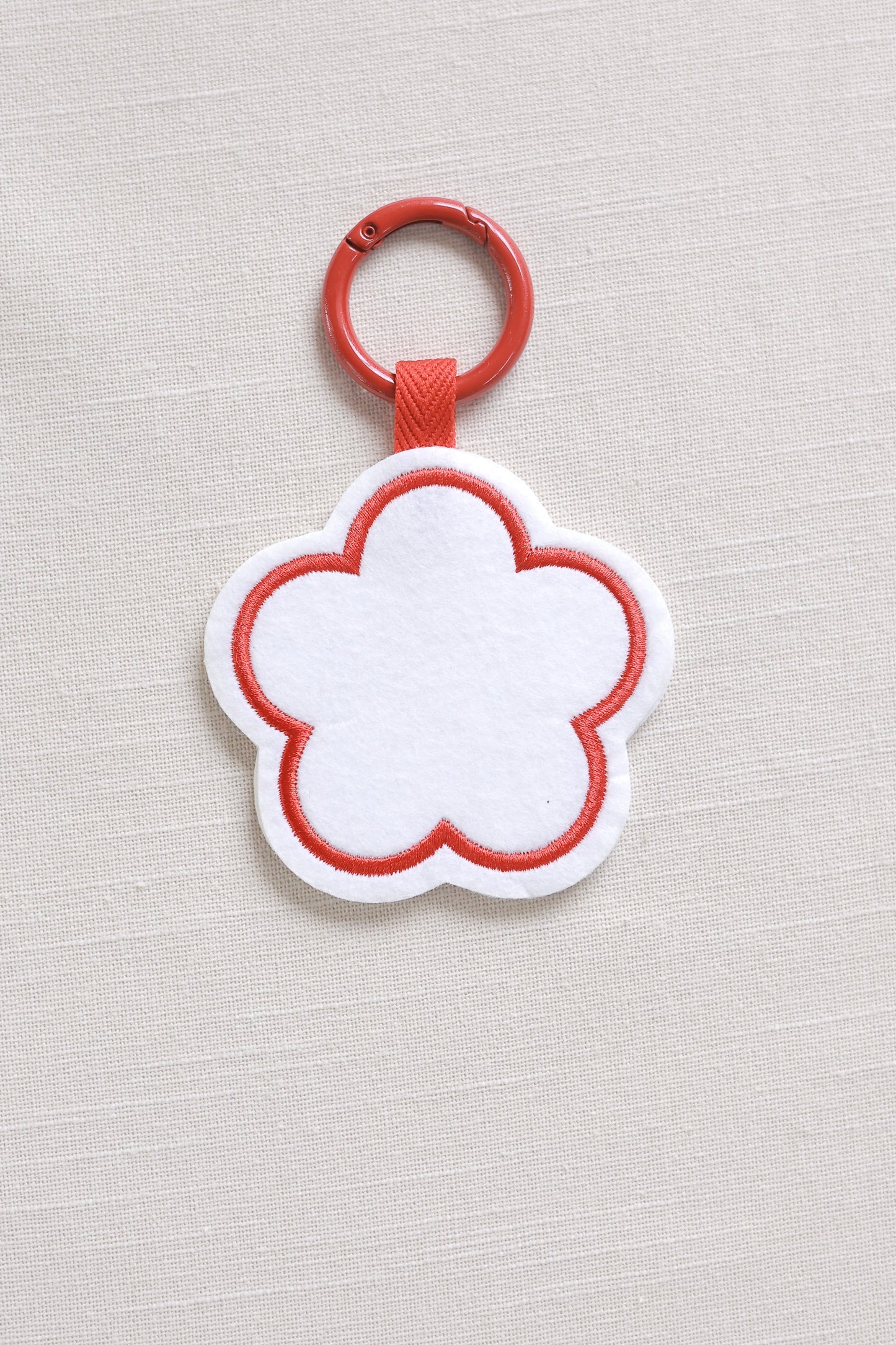 Flower-shaped keychain