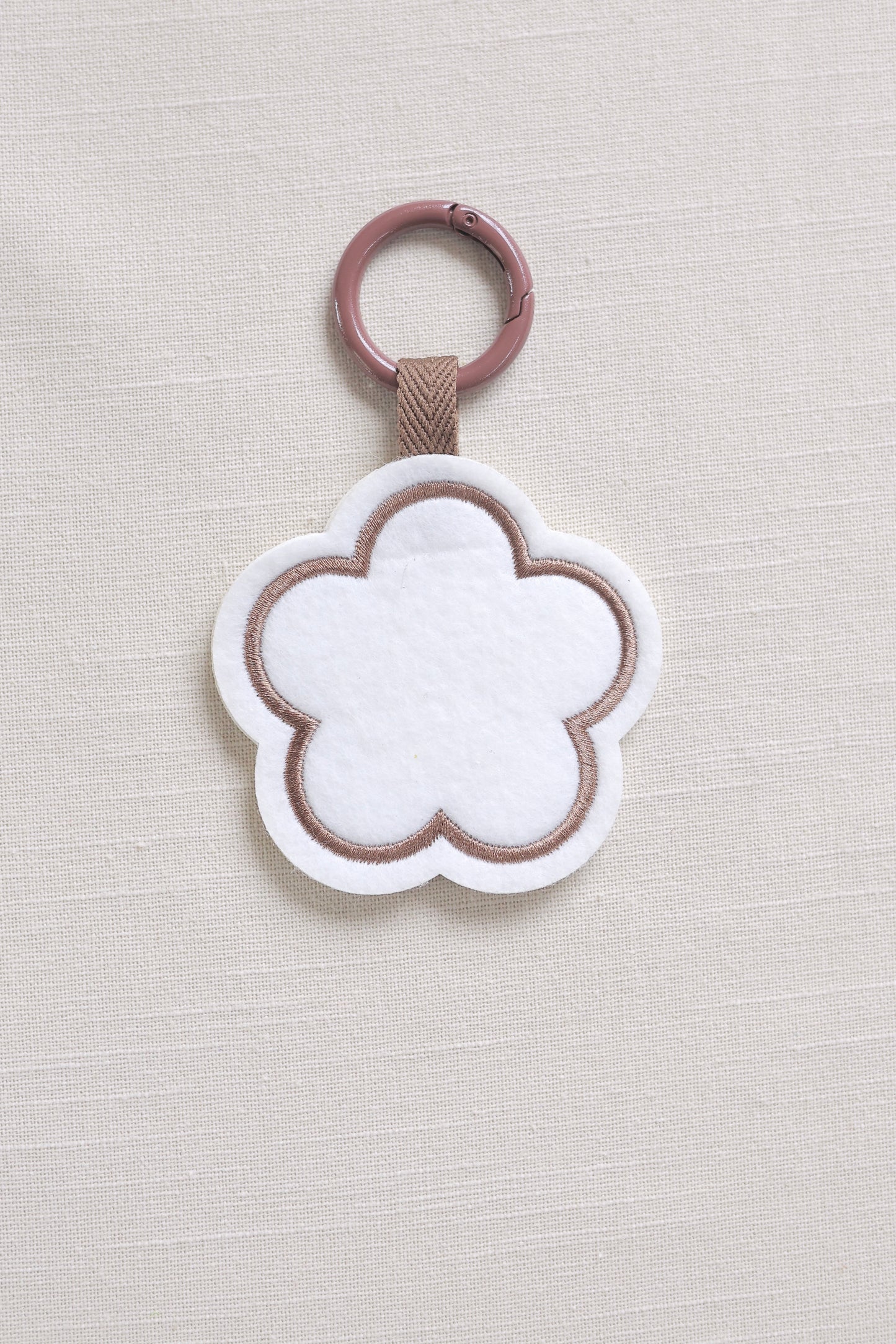 Flower-shaped keychain