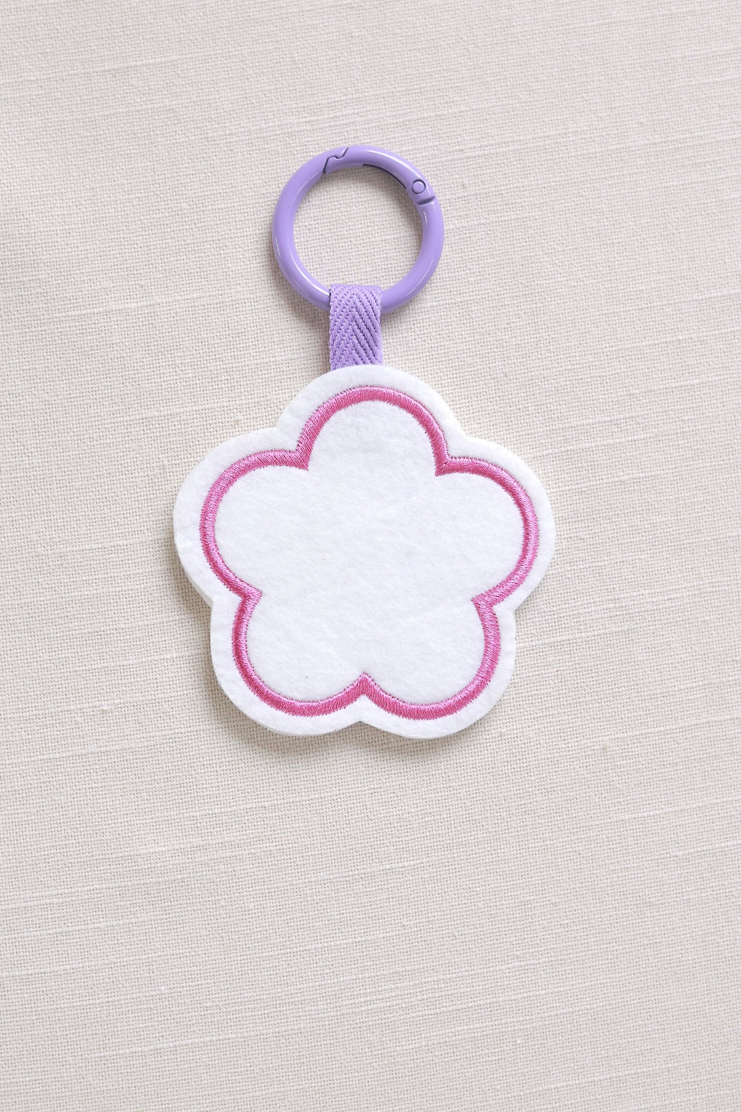 Flower-shaped keychain