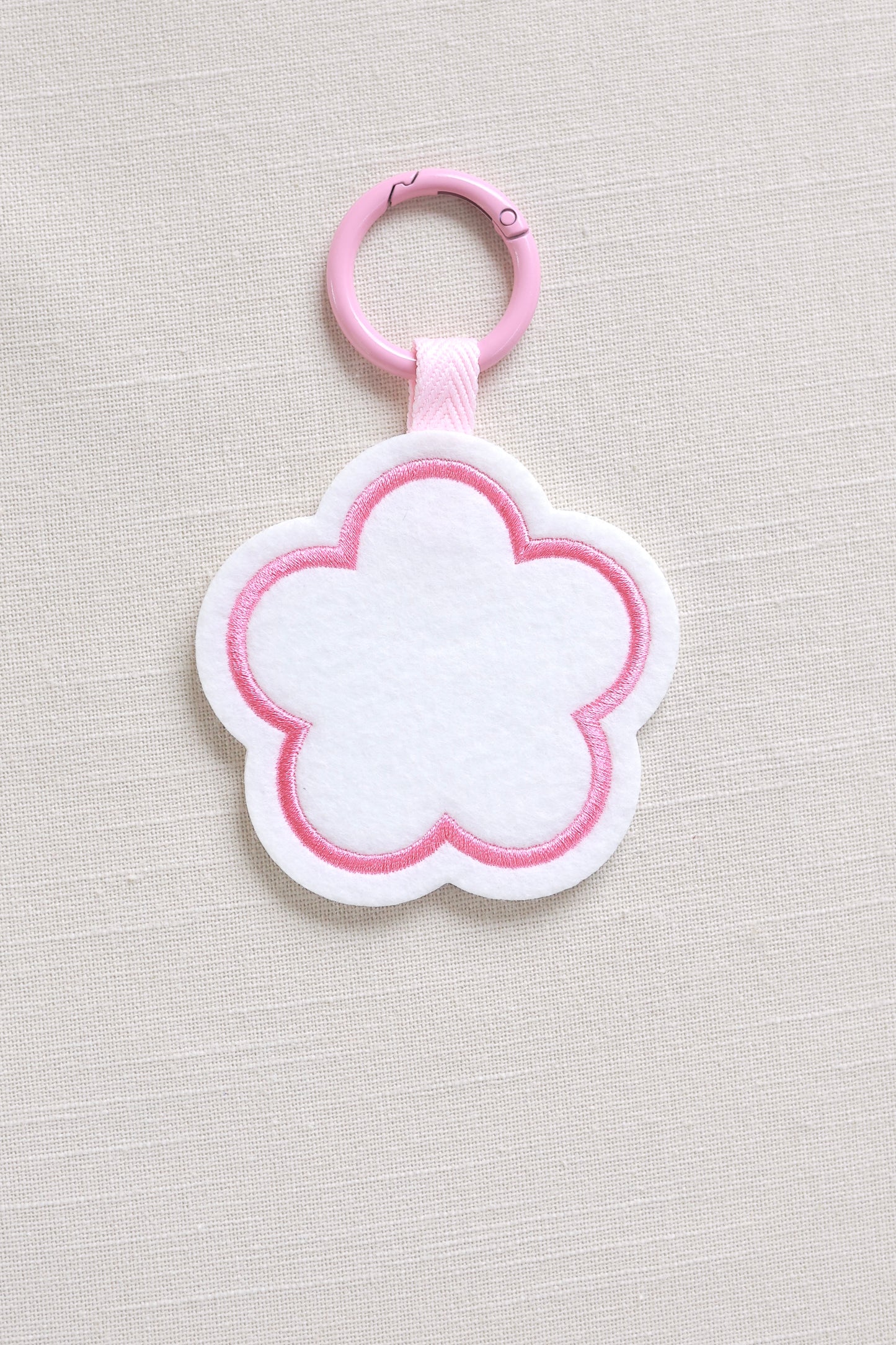 Flower-shaped keychain