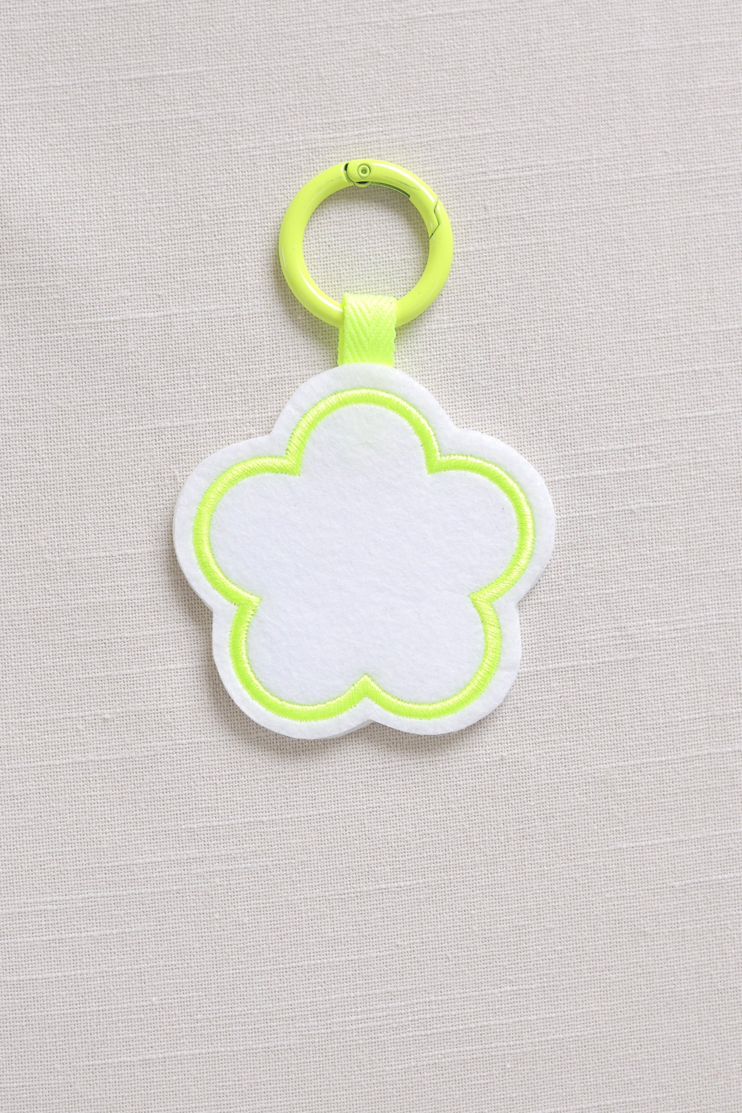 Flower-shaped keychain