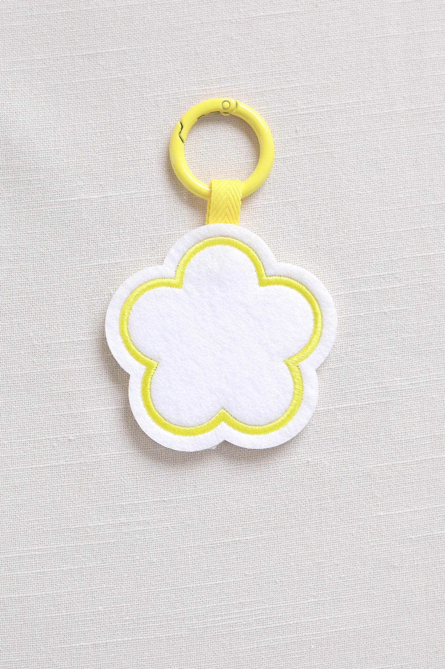 Flower-shaped keychain