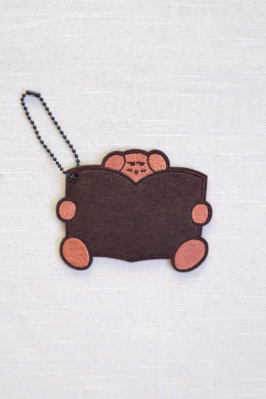 Reading Monkey Hanging Ornament