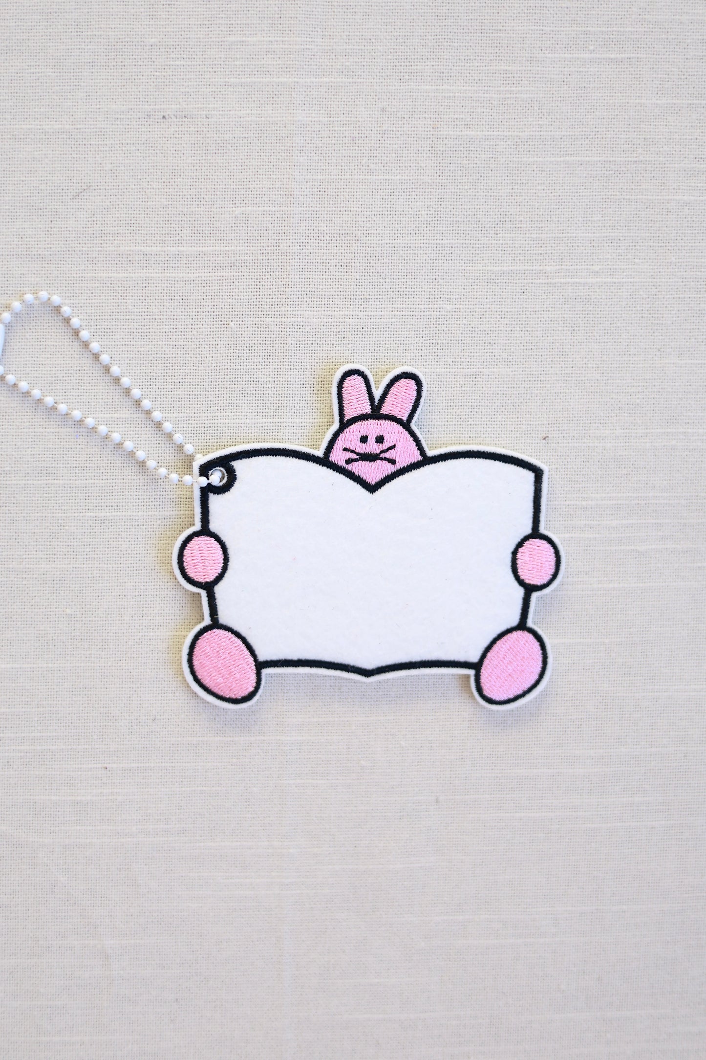 Reading Bunny Hanging Ornament
