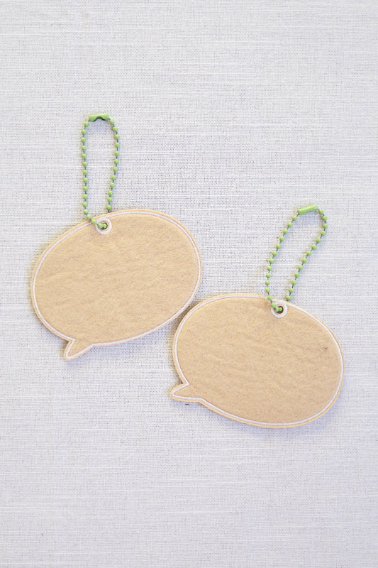 Speech bubble-shaped  Hanging Ornament