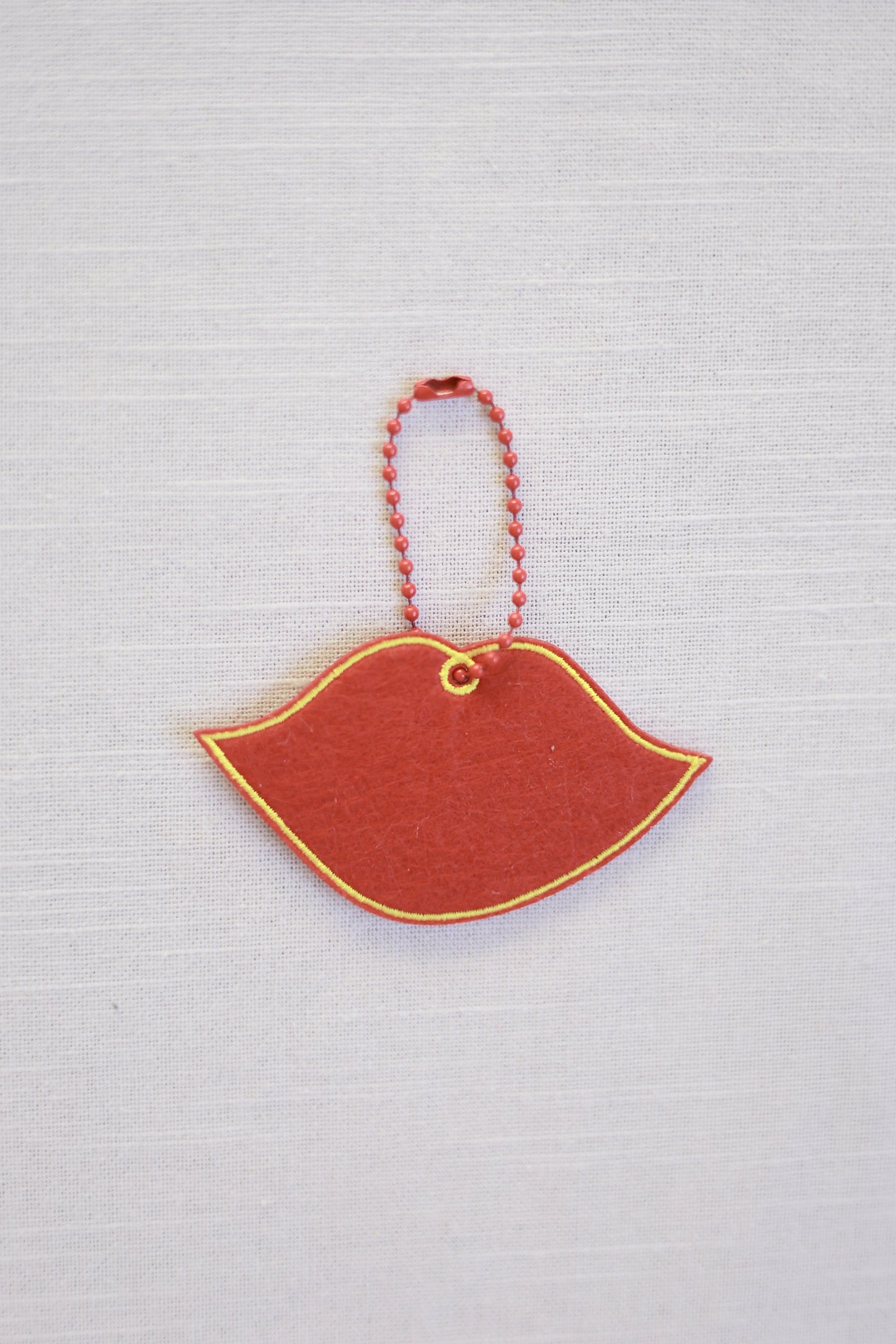 Lip-shaped Hanging Ornament