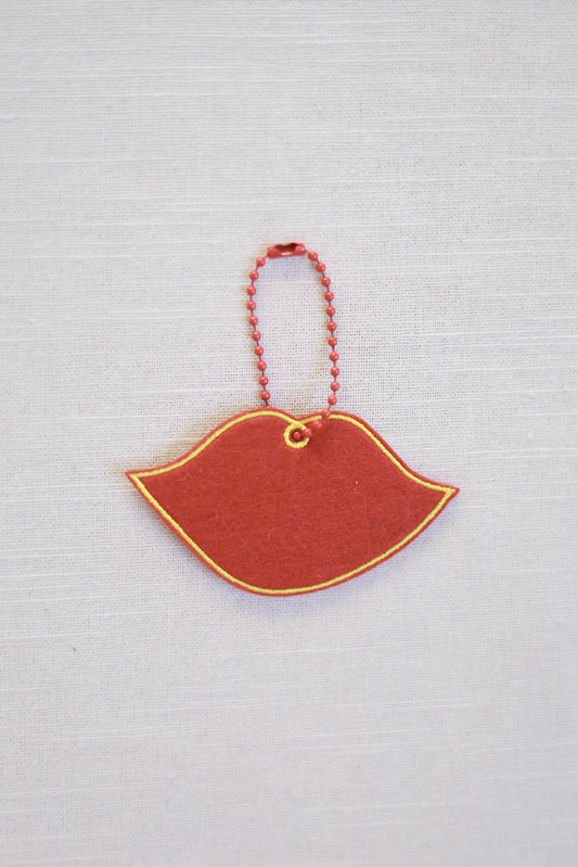 Lip-shaped Hanging Ornament