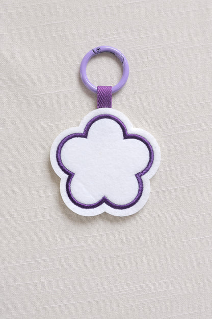 Flower-shaped keychain