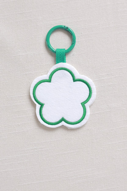 Flower-shaped keychain