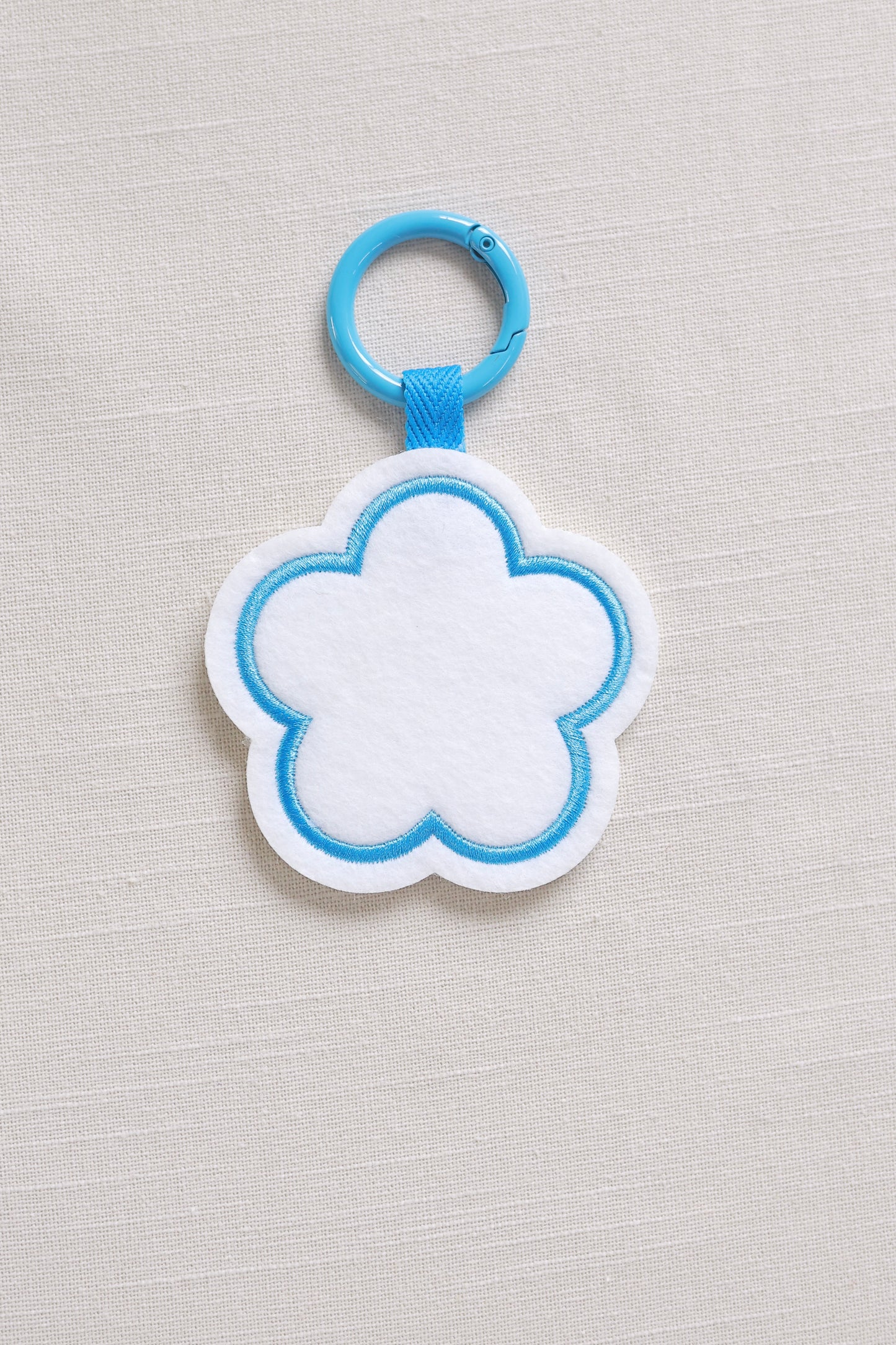 Flower-shaped keychain
