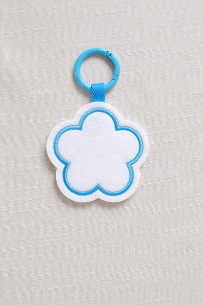 Flower-shaped keychain
