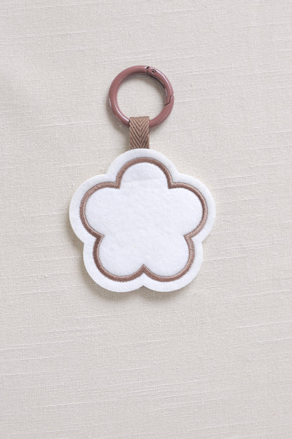 Flower-shaped keychain