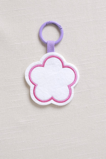 Flower-shaped keychain