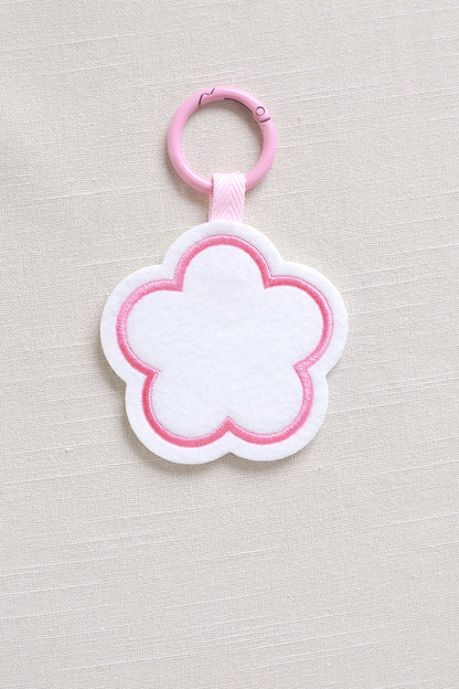 Flower-shaped keychain