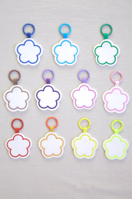 Flower-shaped keychain