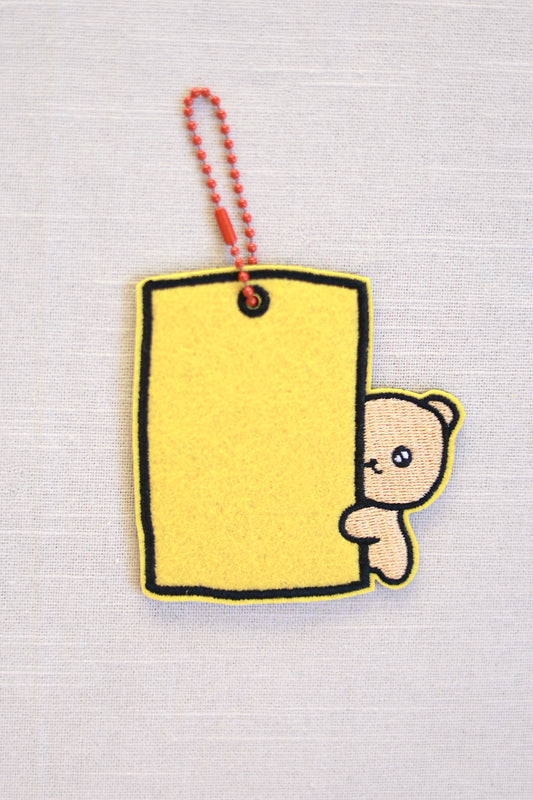 Hiding Bear Hanging Ornament