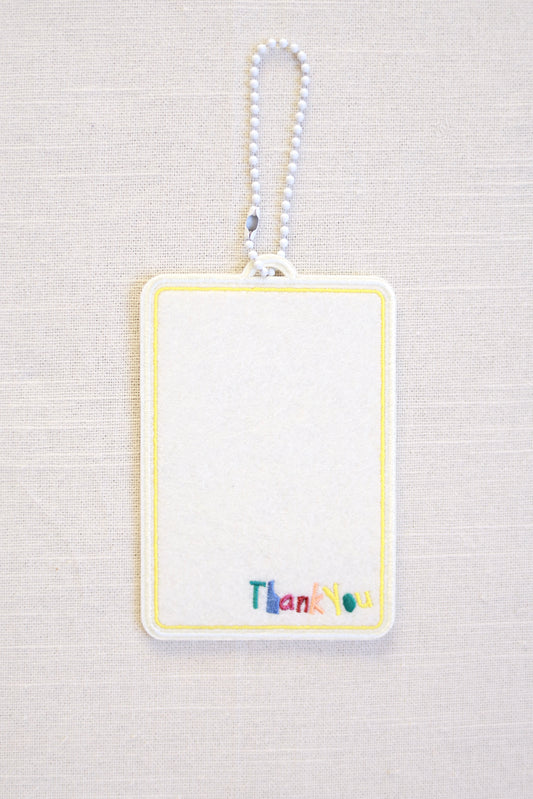 Rectangle Hanging Ornament with Thank You